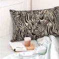 thumbnail image 4 of Salouo Leopard And Zebra1 Pattern Pillow Cases,1PC Pillow Covers with Envelope Closure Decorative Pillow Case for Bed Couch,Pillows Not Included-14"x20", 4 of 6