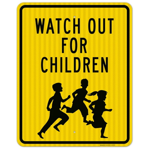 Watch Out For Children Sign, Traffic Sign,