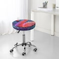 thumbnail image 7 of Daiia Digital Flamingo Vibrant Art Stool Covers Round,Round Bar Stool Covers Waterproof Bar Chair Covers Washable Stool Cushion Slipcover for 12-14 Inch Chair-13 inch, 7 of 7