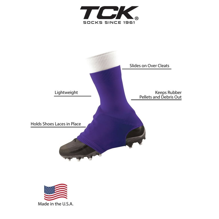 Purple football shop spats