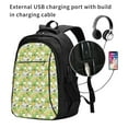 thumbnail image 2 of Honeii Gnome and Pineapple for Travel Laptop Backpack, Business Laptops Backpack with USB Charging Port, College High School Computer Bag for Men Women, 2 of 7
