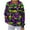 #010-Green, variant on Craaazy Mardi Gras Shirts for Women Casual Long Sleeve Carnival Pullover Tops Gifts