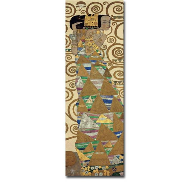 Expectation par Gustave Klimt Premium Oversize Giclée de Toile Giclee Art - 48 x 16 Po.