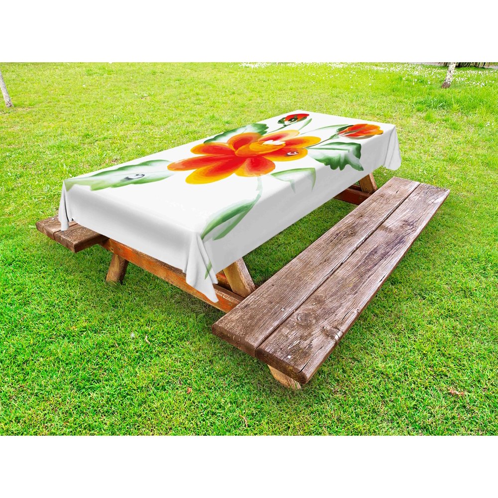 Download Garden Outdoor Tablecloth, Watercolor Painting of ...