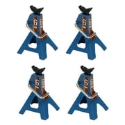 4X Metal Jack Stands 6 Ton Height Adjustable for 1/10 RC Crawler Truck Car Trx4 SCX10 Simulation Climbing Vehicles-Blue