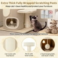thumbnail image 6 of Gymax 61'' Cat Tree for Indoor Cats w/ 2-stoery Condo Top Perch Sisal Scratching Posts, 6 of 10