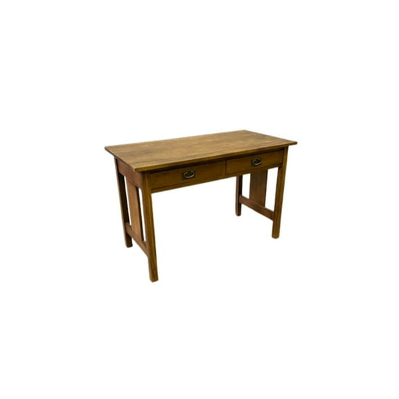 Crafters and Weavers Arts and Crafts Wood Writing Desk in Walnut