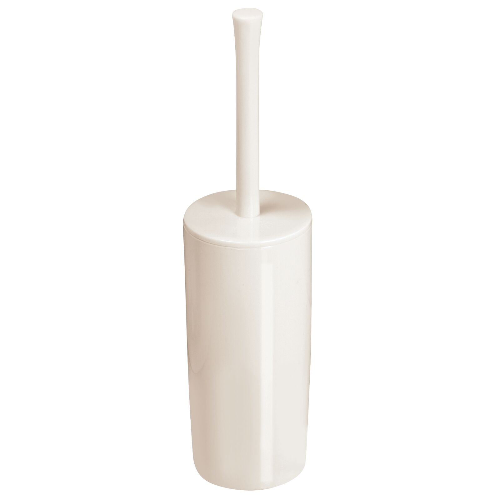 mDesign Slim Plastic Toilet Bowl Brush and Holder Set, Modern Compact