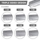 thumbnail image 2 of Regla de escala de 30 cm, regla triangular de metal para arquitectos 1:100, 1:200, 1:250, 1:300, 1:400, 1:500 (B, 2 of 5