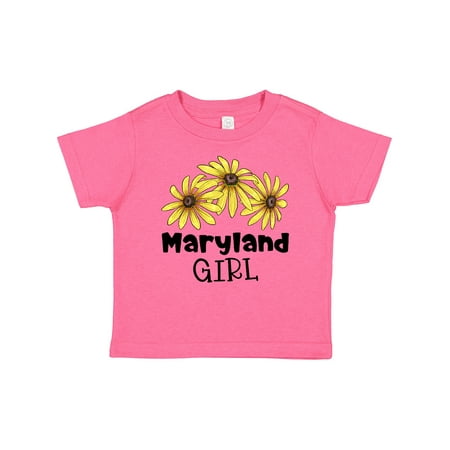 

Inktastic Maryland Girl Black Eyed Susans Flowers Gift Baby Girl T-Shirt