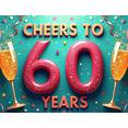 thumbnail image 4 of Glamorous Gold 60 Years Backdrop Banner, Cheerful Party Decor, Photography Props for Milestone Celebration Event Anniversary Birthday Party Decorations, 4 of 8