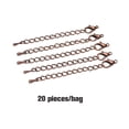 thumbnail image 4 of stanreset Bracelet Tail Link Chain with Clasp Fashion Jewelry Making Findings Bracelets Necklace Extension Chains Extender Copper, 4 of 6