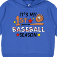 thumbnail image 3 of Inktastic It's My First Baseball Season Toddler Hoodie, 3 of 4