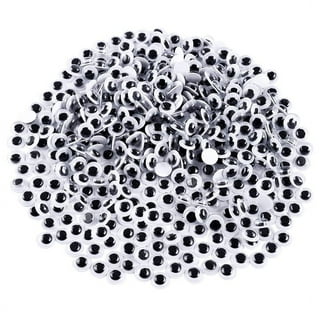 Decora 1000 Pieces 8mm Round Wiggly Googly Eyes with Self-Adhesive for  Scrapbooking and Crafts