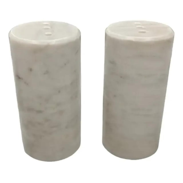 Saleros de Marmol Blanco. Set de 2 Saleros