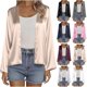 thumbnail image 1 of Camisas holgadas,Cárdigan de seda para mujer, blusa informal holgada, top de manga larga de color liso, tejido de poliéster, para uso doméstico, sopatenor, 1 of 9