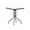 Clear Top/Bronze Frame, variant on 23.5" Square Tempered Glass Patio Side Table, Modern Indoor & Outdoor End Table for Garden, Deck, Balcony & Patio, Heavy-Duty Metal Frame for Residential & Commercial Use