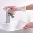 thumbnail image 5 of CSCHome Kitchen Gloves for Washing Dishes Cleaning Gloves Two-Color Design Beautiful and Practical 12.6inch, 5 of 6