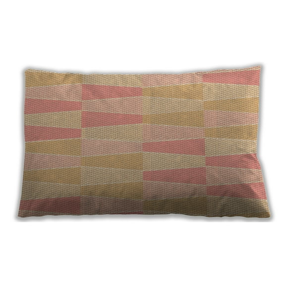 Ahgly Company Outdoor Rectangular Contemporary Lumbar Throw Pillow, 13 inch by 19 inch