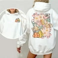 thumbnail image 3 of Hoodie 'Hello Pumpkin' – Cute pumpkin and ribbon graphic for the fall. Perfect for Halloween., 3 of 6