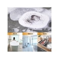 thumbnail image 5 of Hair Drain Catcher,Square Hair Drain Cover For Shower Silicone Hair Stopper With Suction Cup,Easy To Install Suit For Bathroom,Bathtub, 5 of 5