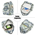 thumbnail image 5 of FORMRS Mini Backpack Purse for Women Travel Daypack Casual Shoulder Bag, Green Floral, 5 of 7