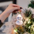 thumbnail image 4 of Fiudx Adorno para Árbol de Navidad, Adornos Festivos de Papá Noel y Muñeco de Nieve, Decoración Navideña Caprichosa, Versátil para El Hogar o La Oficina, Regalo Ideal para Navidad, Colgante de 1 Piez, 4 of 5