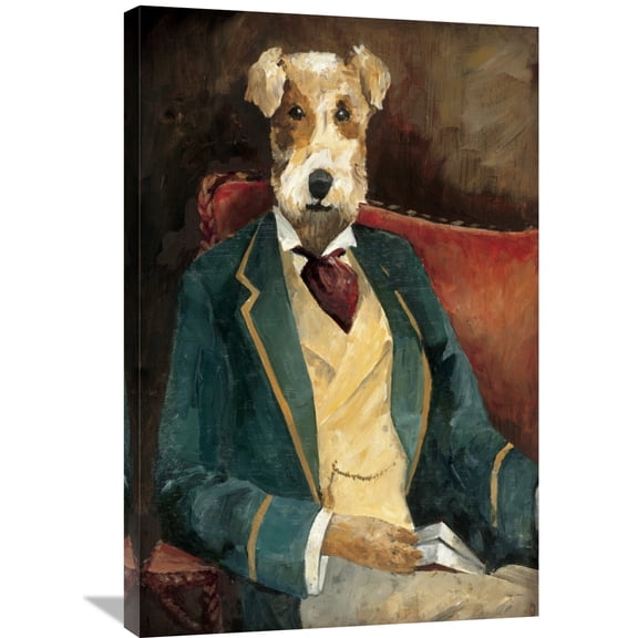Global Gallery Avery Tillmon 'Edgar Allen Paw' Canvas Wall Art