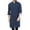 Blue, variant on Men Shirts 1 Men's Casual Top Thobe Solid Stand Musilim Robe Long Sleeve Button Casual Loose Jubba Thobe