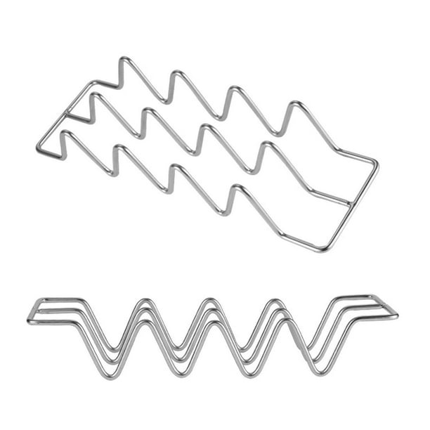 pitrice Stainless Steel Taco Holder Tortilla Stand Burrito Tray Shell ...