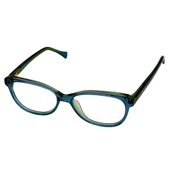 Lucky Brand Big Kids Eyeglass Rectangle Blue Green Plastic 49mm VLBD725