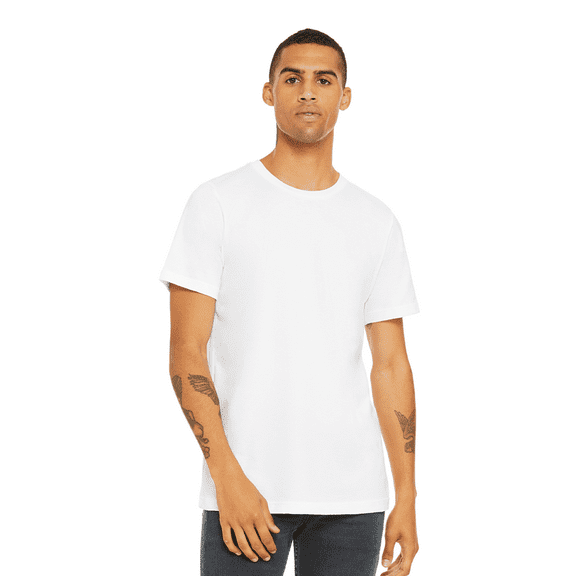 BELLA CANVAS Adult Unisex Short Sleeve Crew T-Shirt for Crafting, White, 2XL, 1-Pack