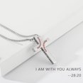 thumbnail image 2 of APSVO Silver Plated Cross Necklace for Men Baseball Pendant Chain Stuff Accessories Christian Religious Birthday Christmas Jewelry Gifts Teen Boys Stocking Stuffers Kids Ideas, 2 of 6