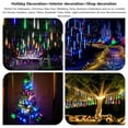thumbnail image 4 of LUXMO Outdoor Meteor Shower Lights, Waterproof 50cm 8 Tubes 348 LED Falling Snow Lights Christmas String Light for Garden Outdoor Patio Holiday Party Halloween Decoration, 4 of 8