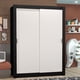 thumbnail image 2 of Ropero Closet Madesa Denver 2 Puertas Corredizas Negro/Blanco, 2 of 9