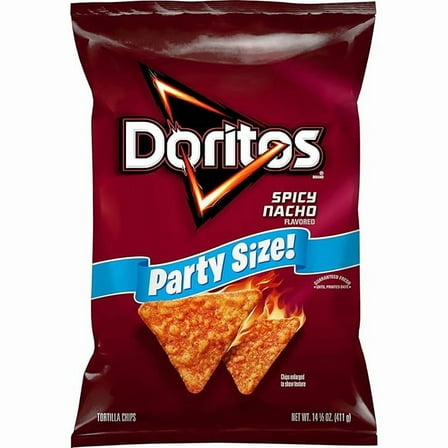 Doritos Tortilla Chips Spicy Nacho, 14.5 Oz