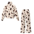 thumbnail image 5 of Xoenoiee Dachshund Paw Heart Print Women's 2 Pcs Outfits Sweatsuit Set Oversized Valentine's Day Sweatshirt Wide Leg Sweatpants Lounge Matching Tracksuit, L, 5 of 7