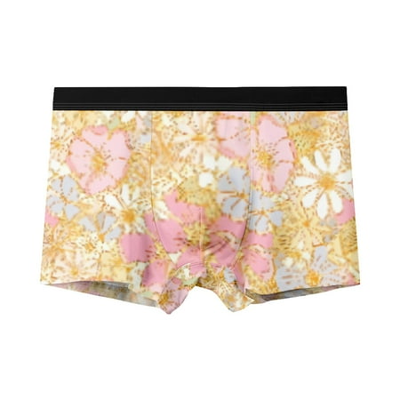 

Men s Mesh Boxer Briefs Cooling Breathable Sports Underwear Unique floral Trunks unique gifts for boyfriend Sizes 2XS-6XL