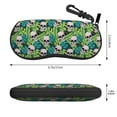 thumbnail image 2 of Lsque Skull and Palm Leaves Pattern Eyeglasses Cases, Protective Case For Glasses,Sunglasses Case,Flexible Eyewear Storage,Multi-Purpose Key Lock Case, 2 of 6