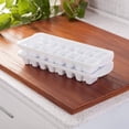 thumbnail image 2 of Ice Cube Tray Plastic Stackable 16 Cubes, White, 2-Pack, 2 of 6