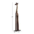thumbnail image 3 of 8" x 31" Dark Brown Wood Giraffe Sculpture, by DecMode, 3 of 9