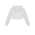 thumbnail image 2 of Aislor Kids Girls Mesh Long Sleeve Drawstring Hooded Crop Top for Hip Hop Jazz Dance Costume White 8, 2 of 6