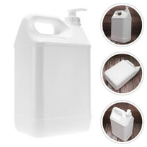 Homoyoyo White Plastic Laundry Detergent Pump Container for Home Use, Convenient and Cleaning Accessory