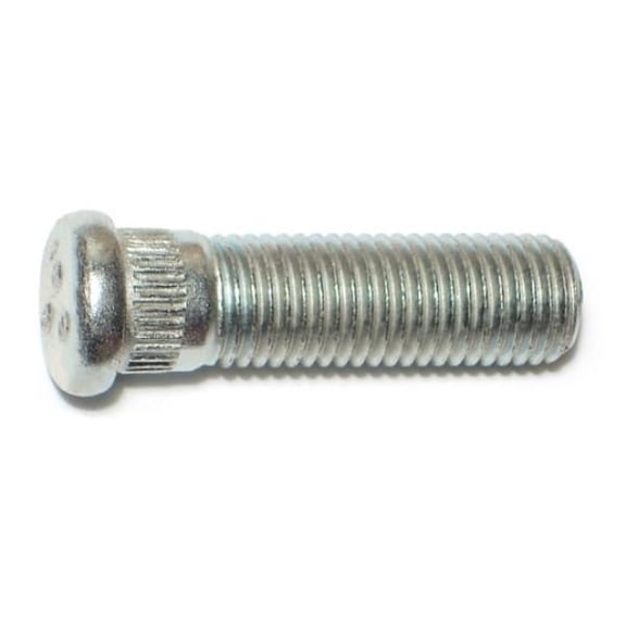 12mm-1.5 x 14.1mm x 38.5mm Zinc Plated Class 10.9 Steel Fine Thread Automotive Wheel Studs