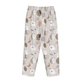 thumbnail image 5 of Xecao Rabbit In Space Women's Straight Lounge Pajama Pants: The Epitome of Relaxed Sleepwear, 5 of 9