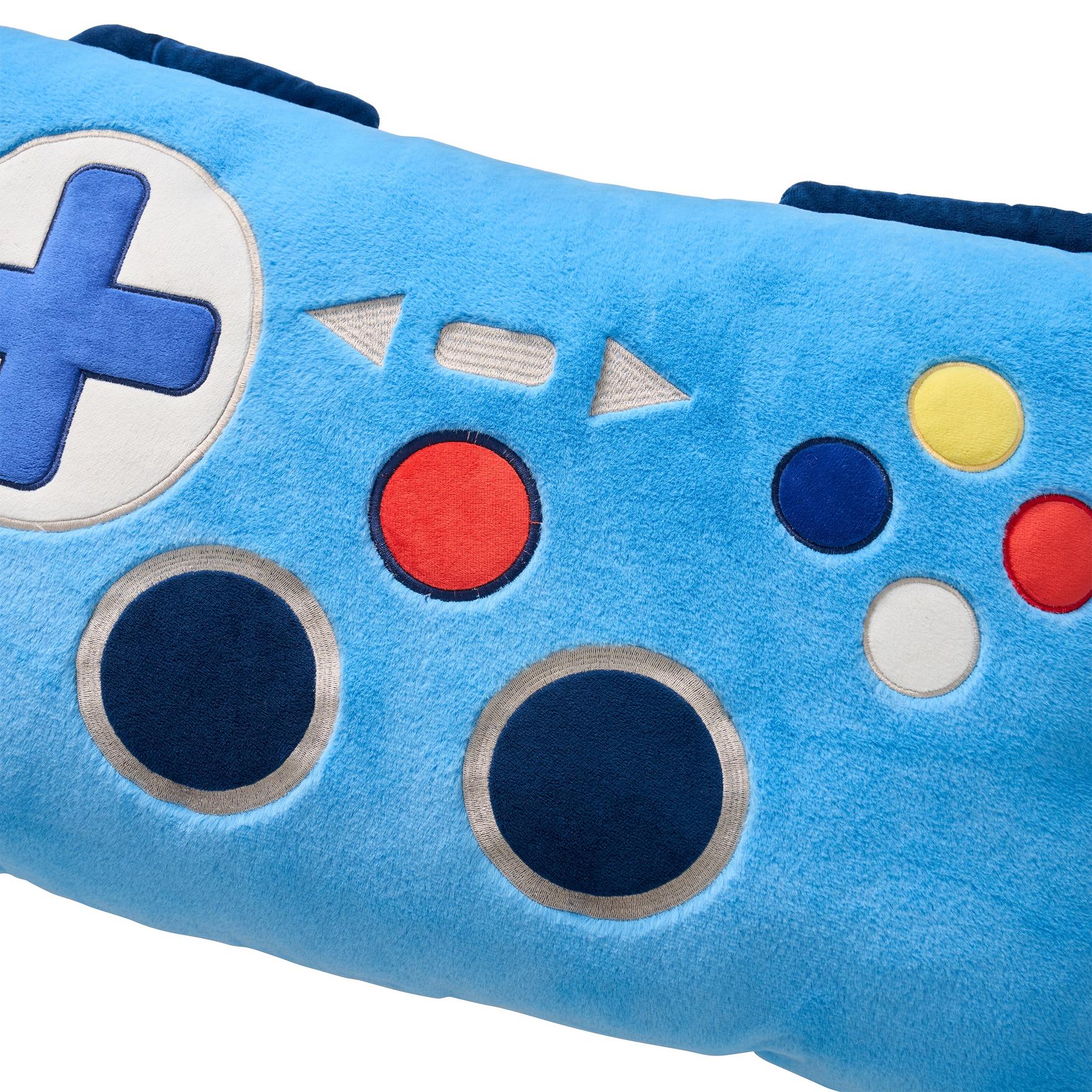 Olivia & Finn 20" x 30" Blue Gamer Kids Decorative Body Pillow