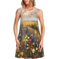thumbnail image 1 of Fotbe Vibrant Wildflower Meadow Vestido de Verano sin Mangas para Mujer – Vestido Midi Línea A, Estilo Camiseta Floral, Vestido Playero Casual y Fluido, 1 of 7