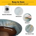 Abstract Marble Texture Round Fitted Tablecloth with Elastic Edge ...