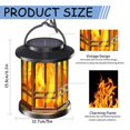 thumbnail image 5 of Upgraded Flickering Flame Outdoor Light Outdoor Lights Hanging Decorative Powered For Yard Patio Path Tree Garden Decor, 5 of 5