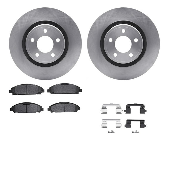 Dynamic Friction Company Front Brake Rotors with 5000 Advanced Brake Pads includes Hardware 6512-99163